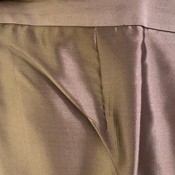 👖👖👖INC from Macy’s 100% Silk Golden Bronze Trousers Size 10 - Picture 4 of 8